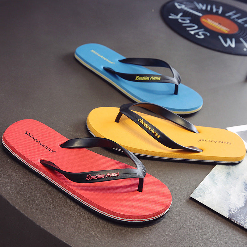 Men's Korean Fashion Outdoor Beach Personality Flip-flops Flip Flops