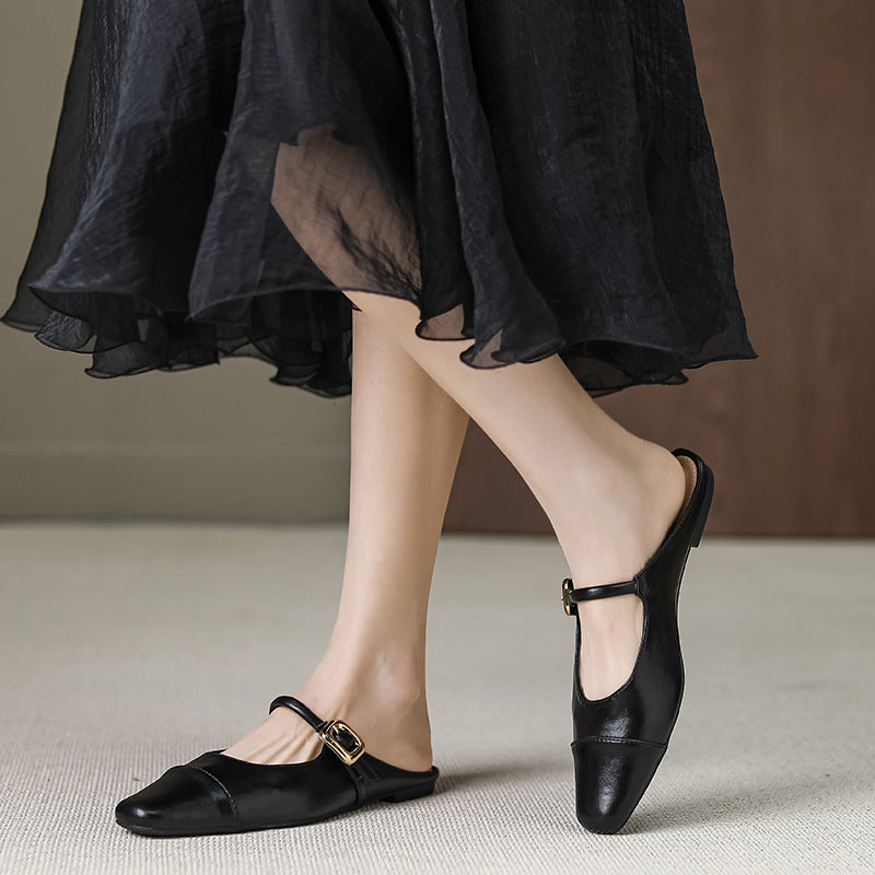 Women's Closed Toe Half Summer Fashion Outerwear Flat Sandals