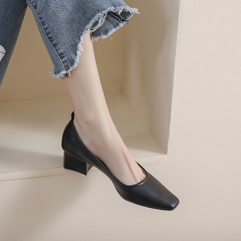 Zapatos de mujer de estilo Lei Wanwan de fondo suave versátiles para mujer