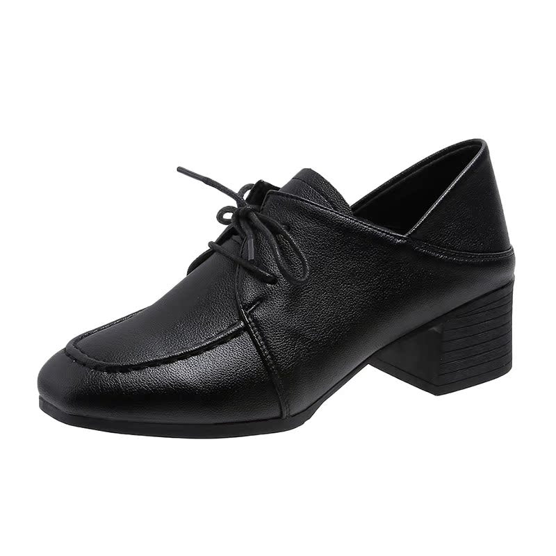 Women's Autumn Retro British Style Square Toe Women's Shoes