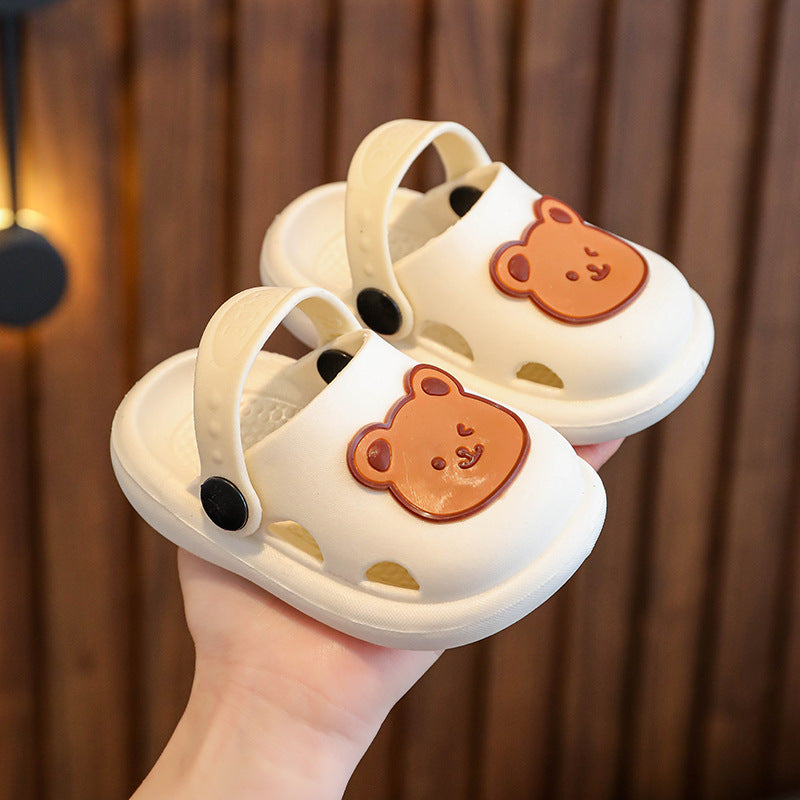 Children's Bear Boys Soft Bottom Home Bathroom Kid's Shoes