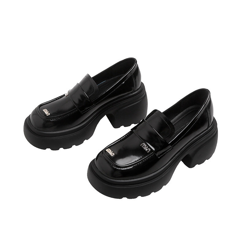 Women's Platform Chunky Small Heightened Single Layer Men's Shoes