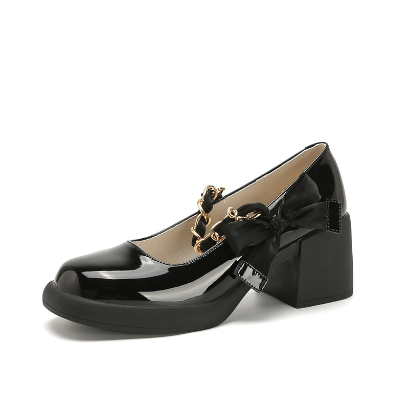 Mary Jane Summer With Bowknot Low-cut Fairy Loafers