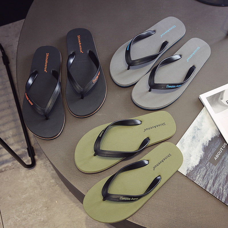 Men's Korean Fashion Outdoor Beach Personality Flip-flops Flip Flops