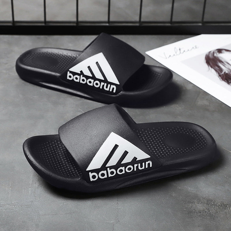 Herren Sommer Flip Flops im koreanischen Stil für draußen, Paar mit dicker Unterseite, modische Flip-Flops