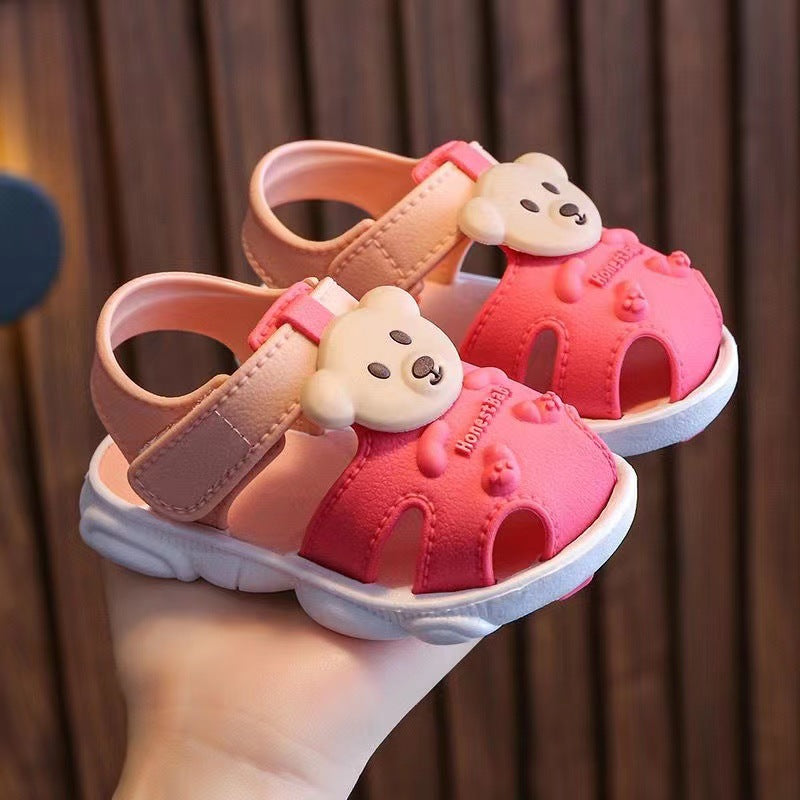 Summer Closed Toe Vulnerability Breathable Year-old Kid's Shoes