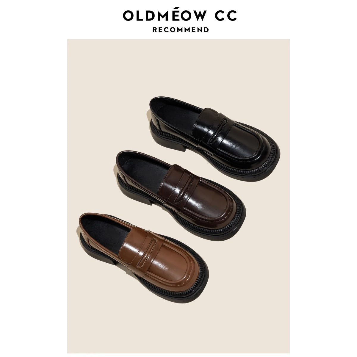 Old Shop – Schwarze Slipper im britischen Stil für Damen