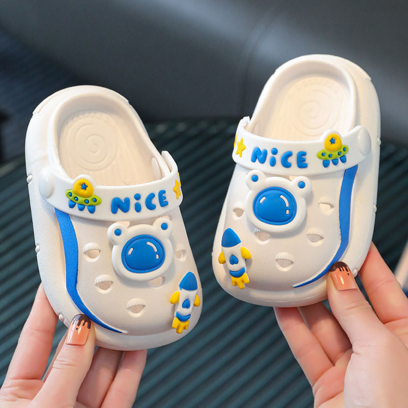 Chaussures pour enfants à semelle souple pour garçons et filles avec motif ours mignon