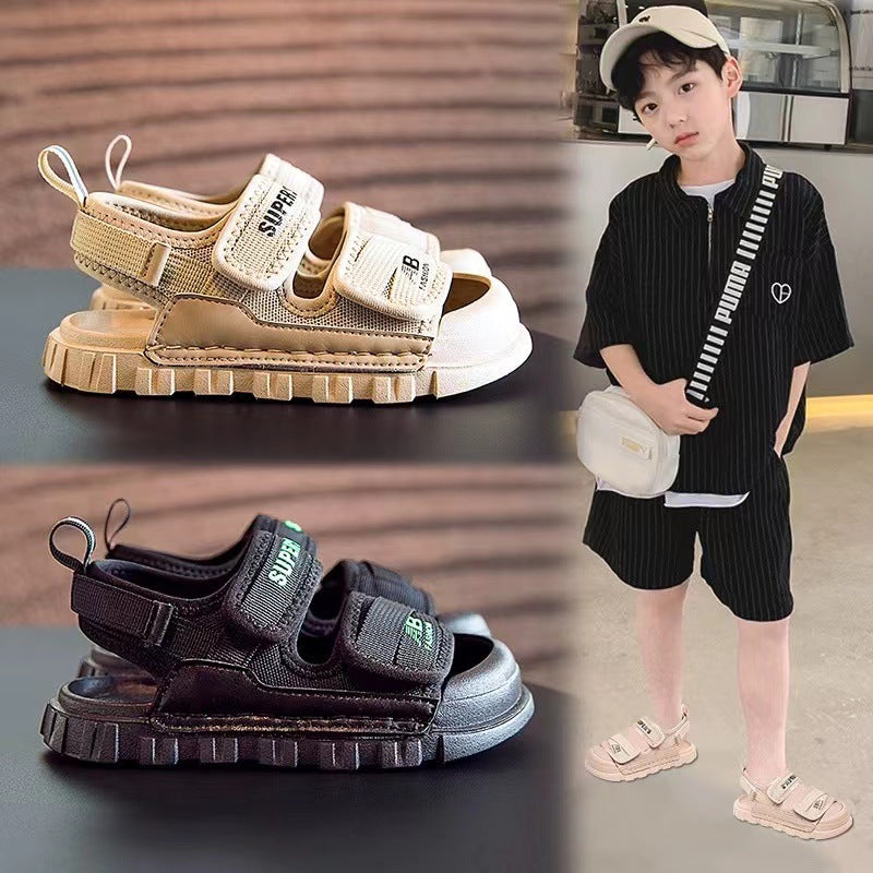 Children's Boys Summer Medium Big Closed Toe Sandals