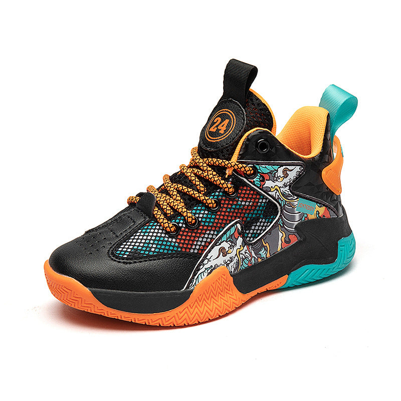 Children's Basketball Spring Boys Medium Big Professional Sneakers