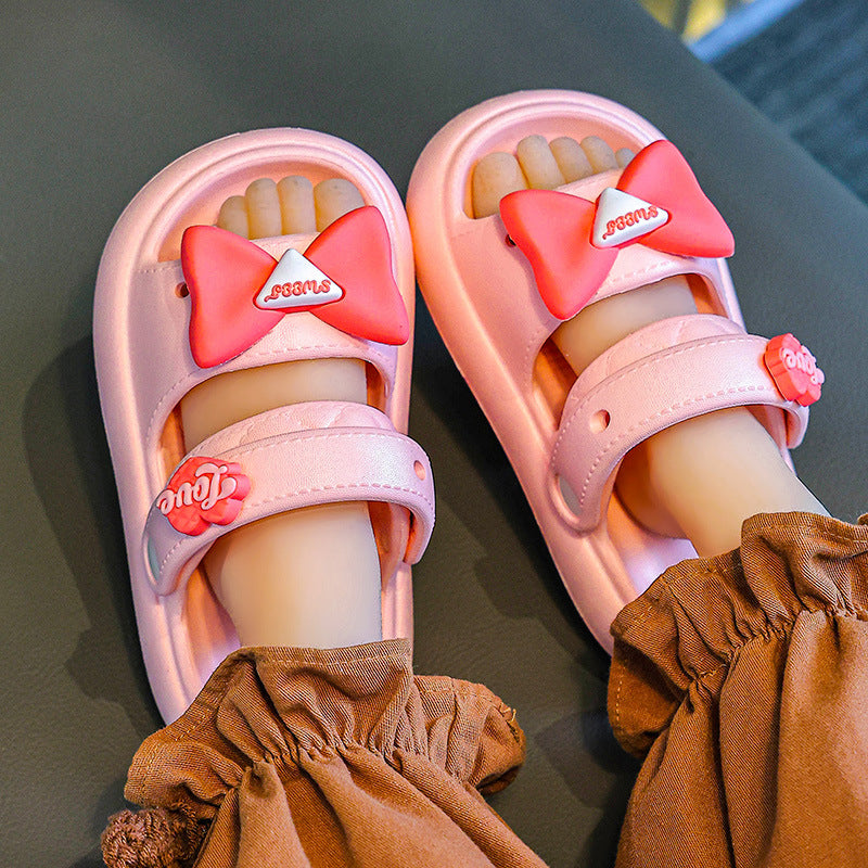 Children's Cute Two-way Summer Soft Bottom Princess Sandals