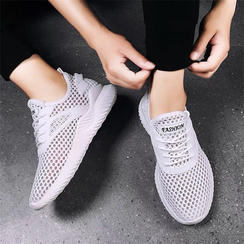 Men's Fashion Hollow Mesh Surface Breathable Sports Thin Sneakers