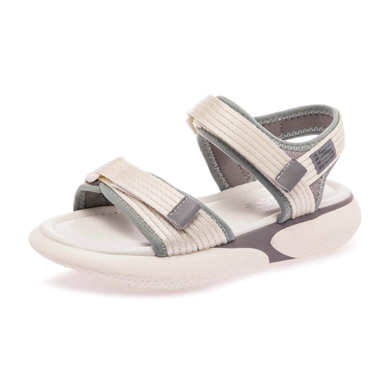 Women's Selection Sports Flat Summer Velcro Outer Wear Fashion Sandals