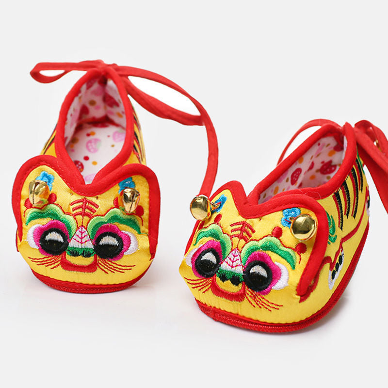 Handmade Soft Bottom Embroidery Years Old Kid's Shoes