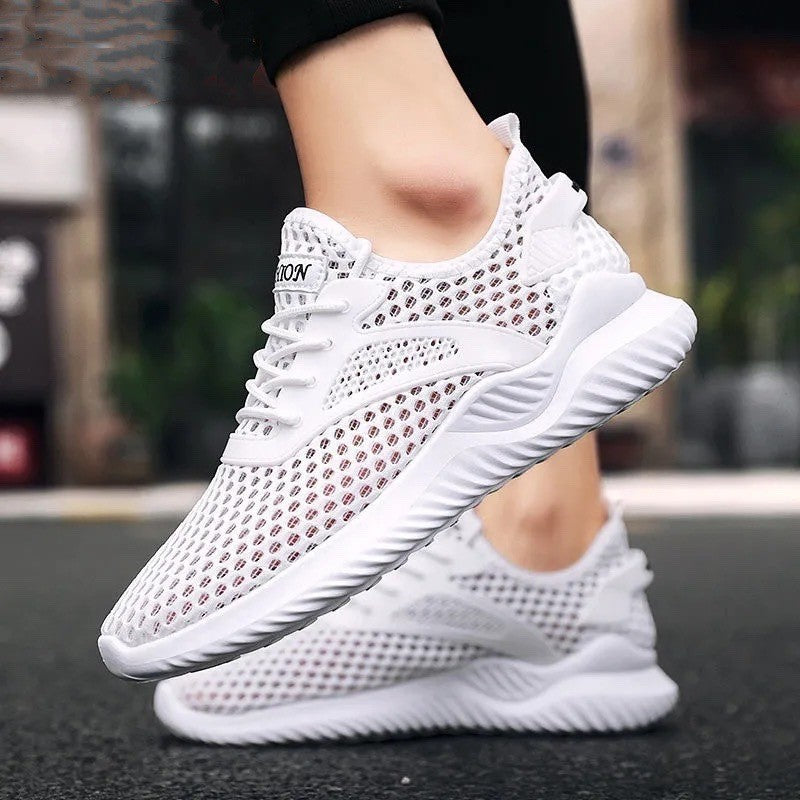 Herrenmode Hohl Mesh Oberfläche Atmungsaktive Sport Dünne Sneakers