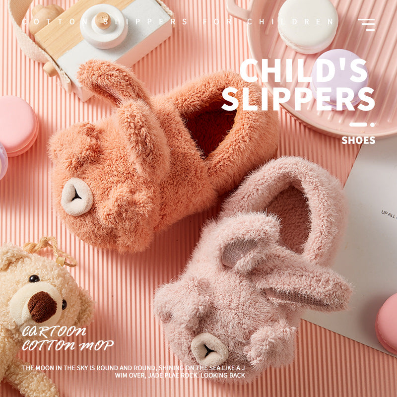 Cartoon Cute Cotton Female Home Warm Slippers