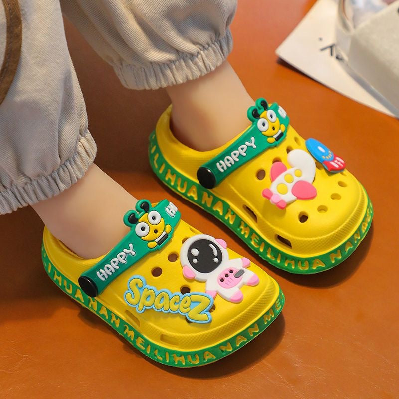 Children's Cartoon Indoor Soft Bottom Household Toe Kid's Shoes