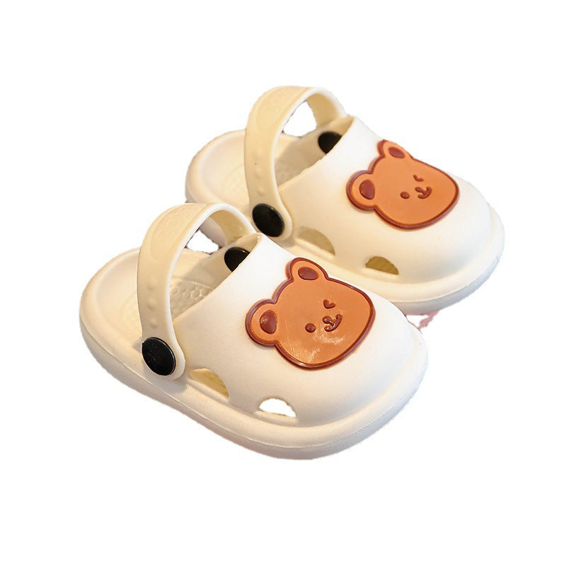 Children's Bear Boys Soft Bottom Home Bathroom Kid's Shoes