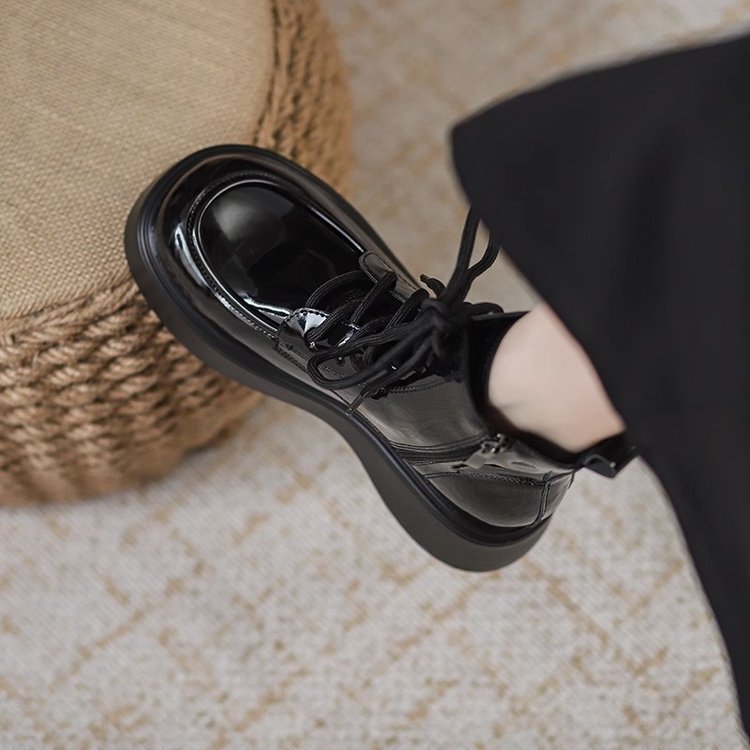 Süße, coole Martin-Loafer mit Plateau im britischen Stil für Damen