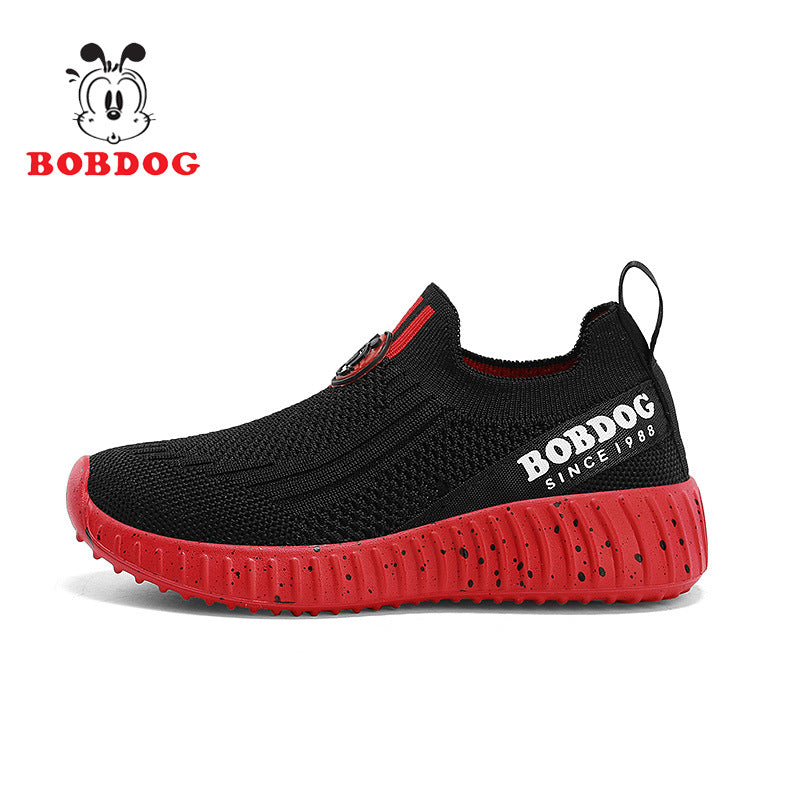 Children's Boys Breathable Mesh Surface Slip-on Running Sneakers