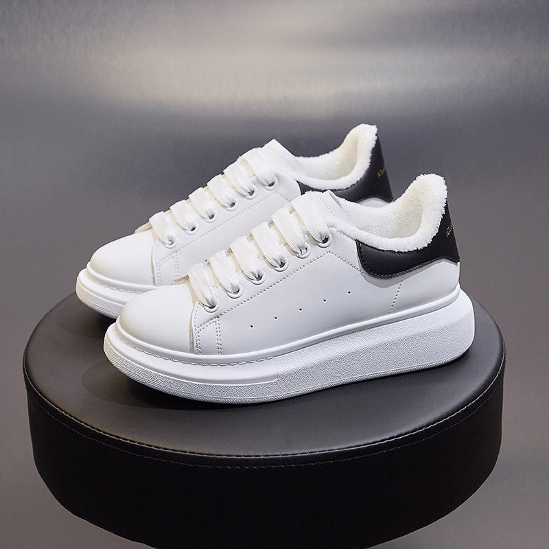 Zapatos de lona de tabla de primavera blanca para parejas Mcqueen