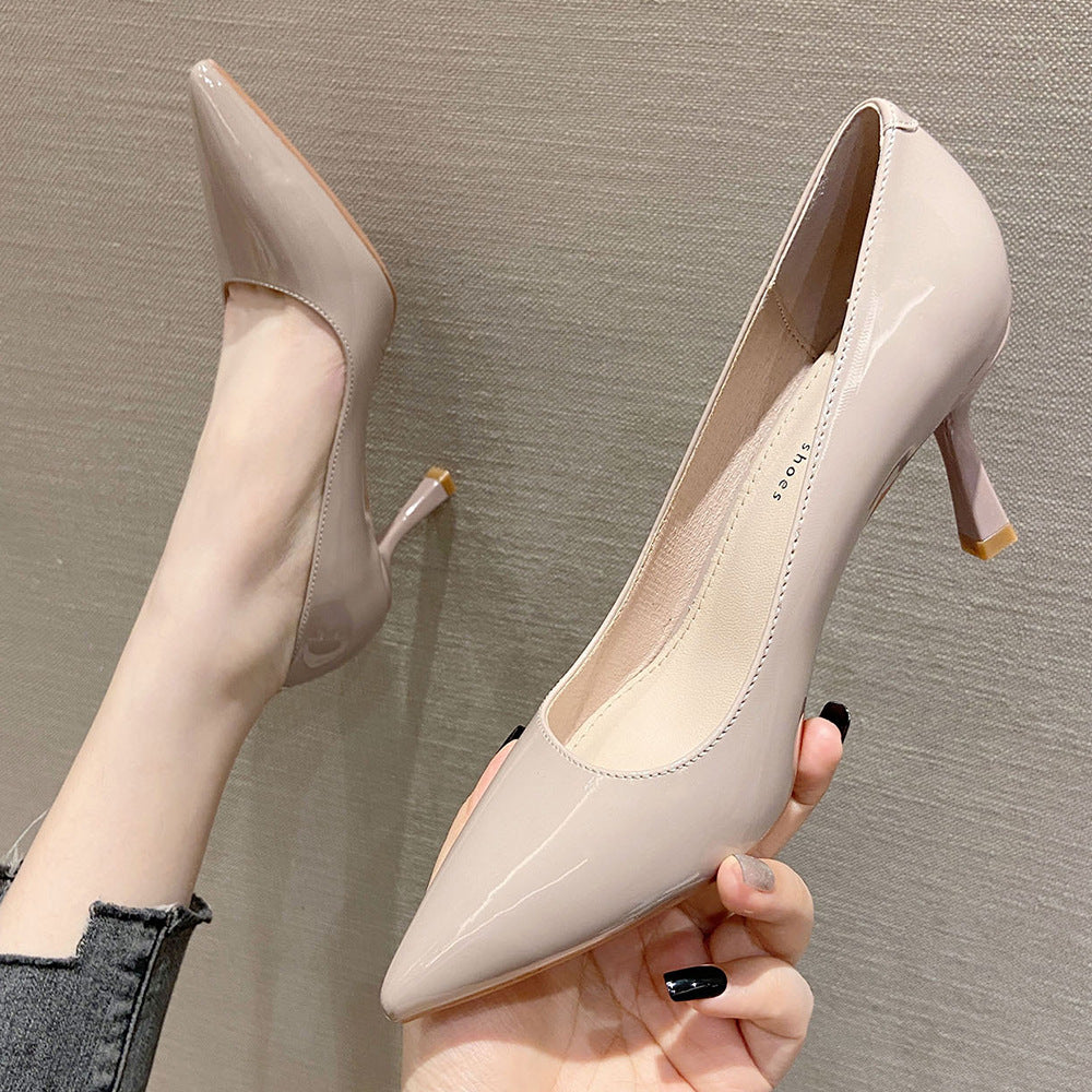 Women's Solid Color Pointed Stiletto High Spring Women's Shoes
