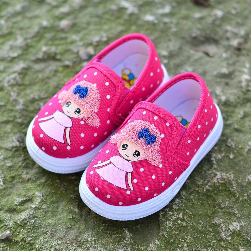 Children's Korean Princess Pumps Toddler Board Soft Kid's Shoes