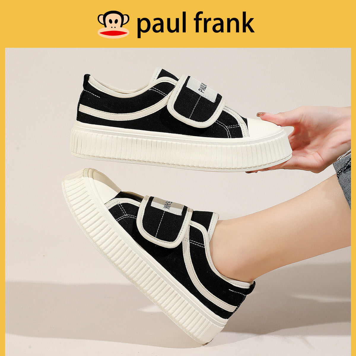 Women's Frank Summer Velcro Lazy Ugly Cute Canvas Shoes