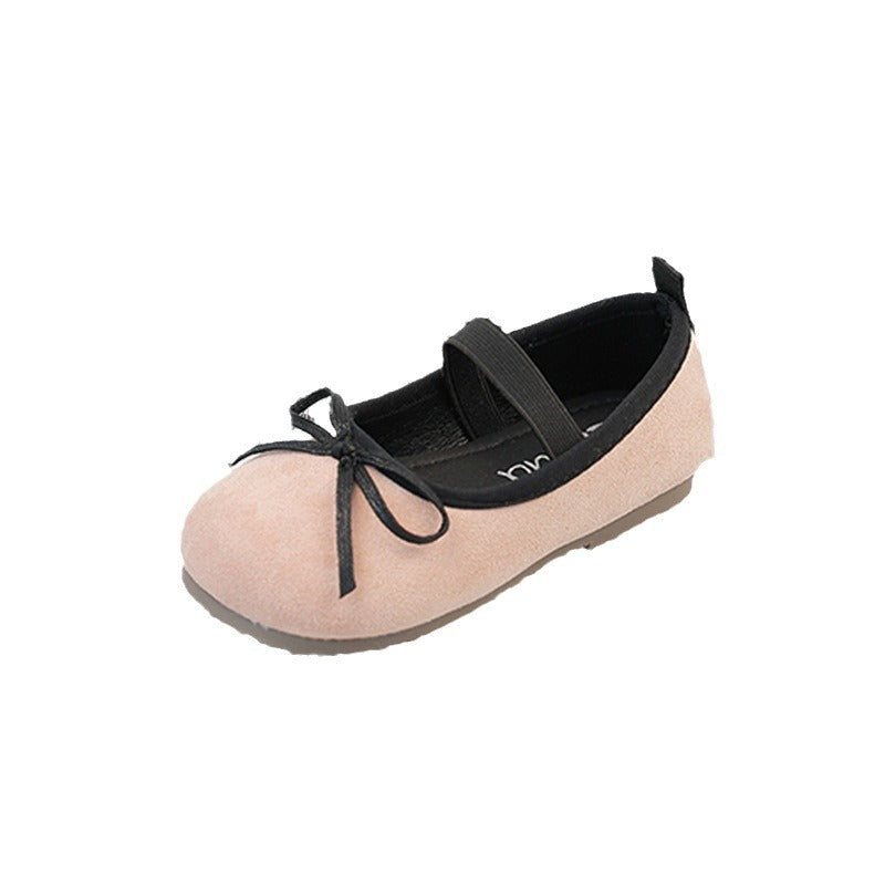 Children's Retro Veet Soft Bottom Dance Spring Leather Shoes