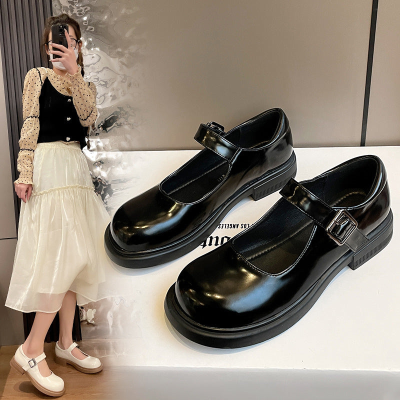 Women's Retro Mary Jane Uniform Widened And Loafers