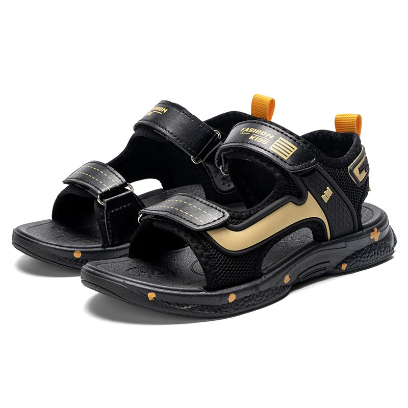 Herren &amp; Kinder Sommer Jungen Weiche Sohle Mittlere Große Sandalen