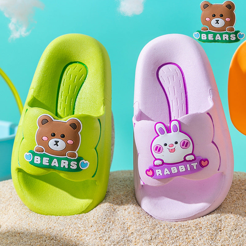 Children's Boys Cute Cartoon Soft Bottom Bathroom Sandals