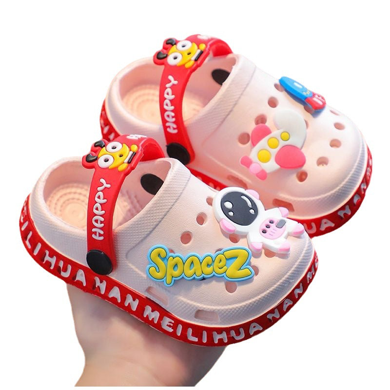 Children's Cartoon Indoor Soft Bottom Household Toe Kid's Shoes