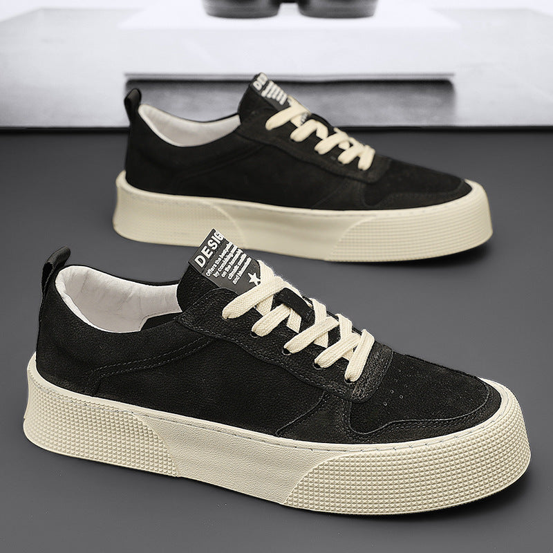 Men's Spring Breathable Korean Style Trendy Platform Sneakers