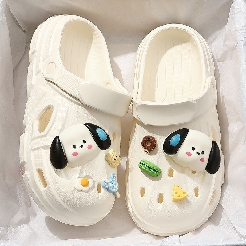 Women's Hole Summer Outdoor Cartoon Closed Toe Women's Shoes