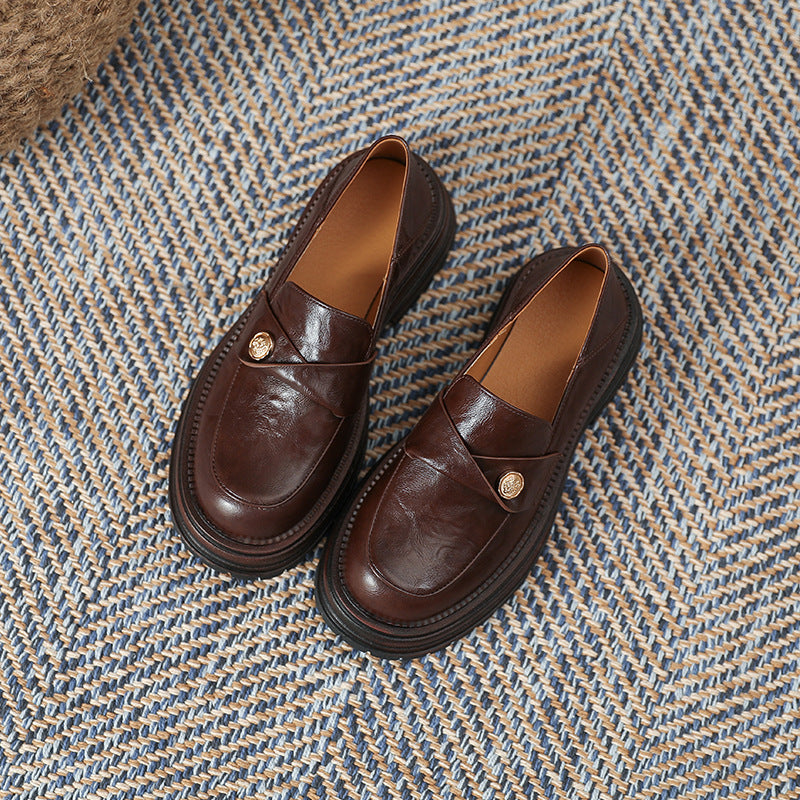 Hochwertige, süße, coole Loafer im britischen Stil für den Frühling für Damen