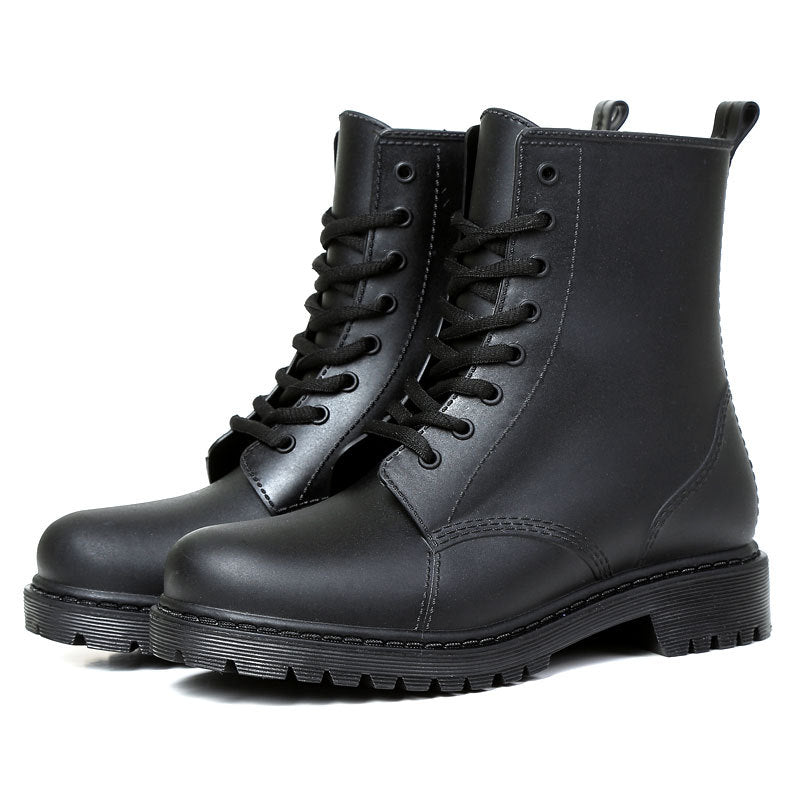 Trendy Men's Frosted Non-slip Wear-resistant Rubber Boots