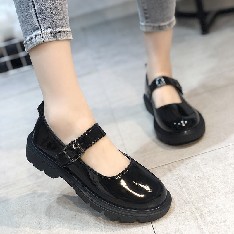 Women's Plus Black Uniform Fashion Bowknot Mary Women's Shoes