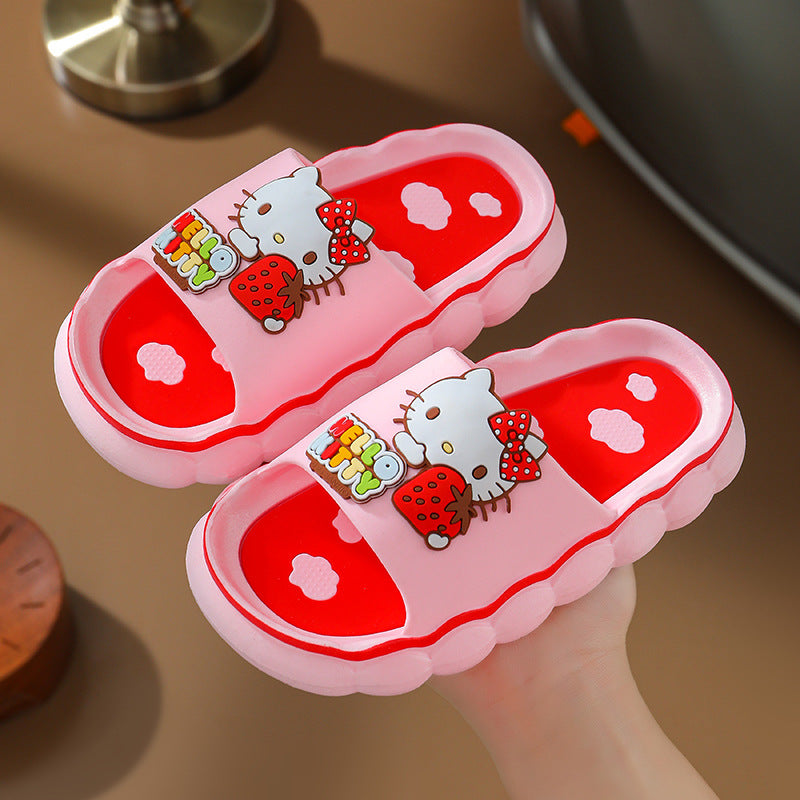 Chaussures d'été pour enfants avec nœud papillon pour femmes, petites et mignonnes princesses