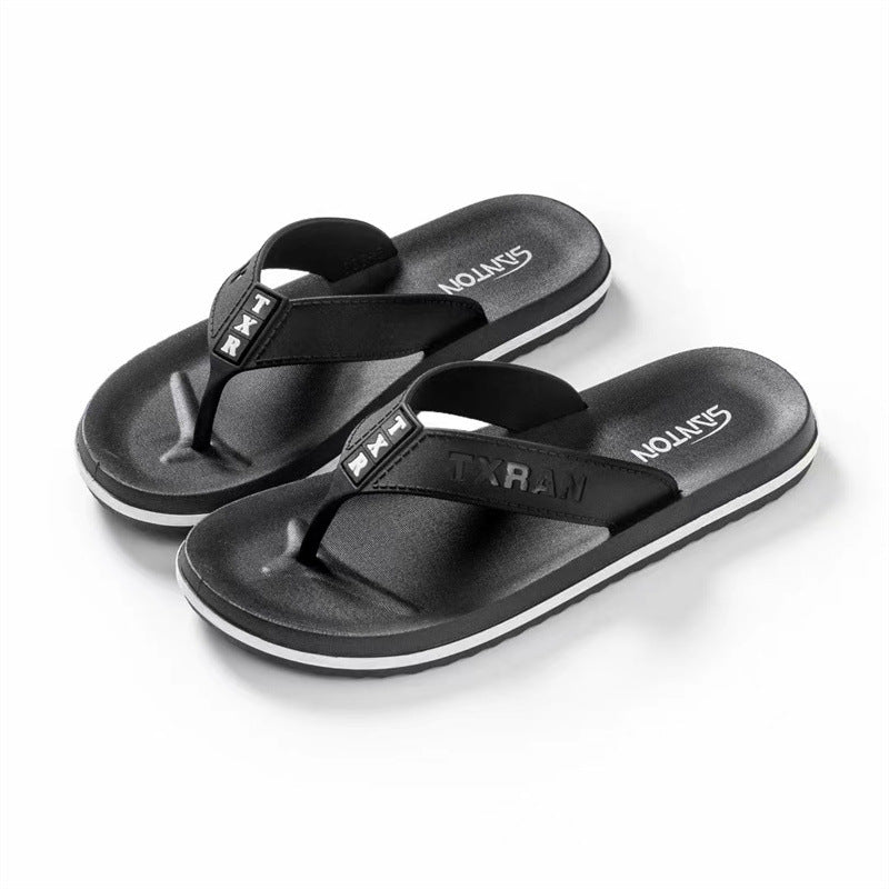 Men's Summer Flip-flops Thick Bottom Out Simple Flip Flops