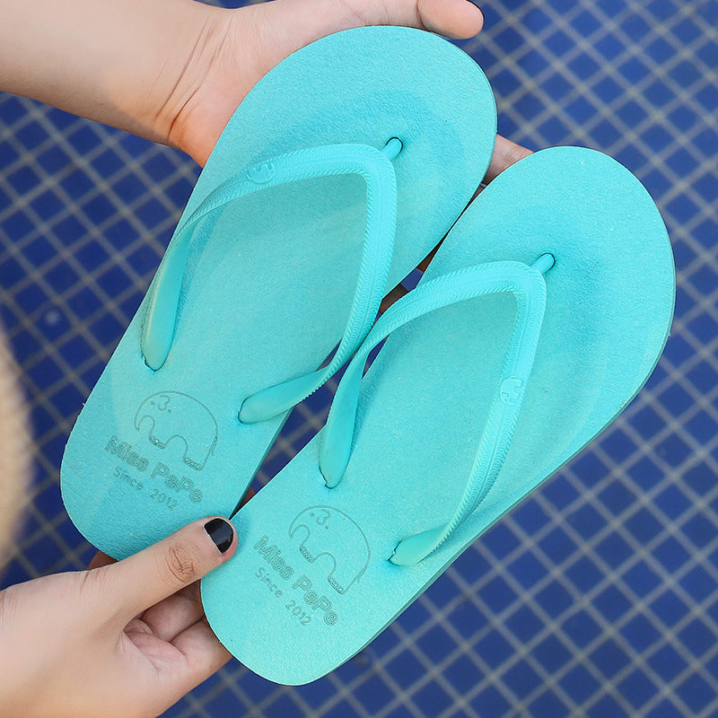 Bequeme Flip-Flops für Damen im Freien, einfache Flip-Flops für den Strand am Meer