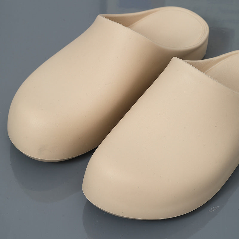 Women's Closed Toe Half Outer Wear Flat Sandals