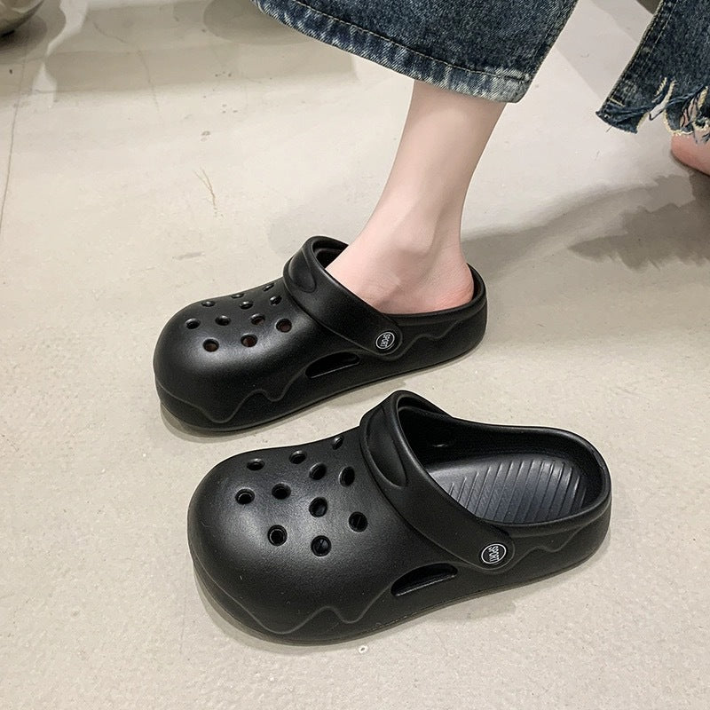 Women's Hole Fashionable Outdoor Wear Muffin Bottom Cute Women's Shoes