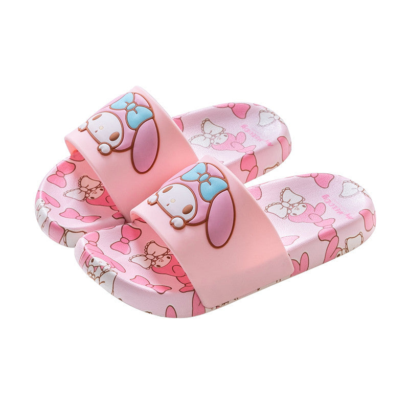 Children's Cute One-word Summer Cartoon Soft Bottom Sandals