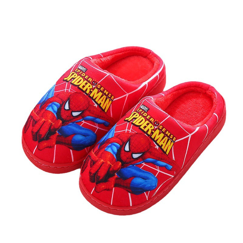 Children's Cotton Medium Large Winter Cartoon Warm Sandals