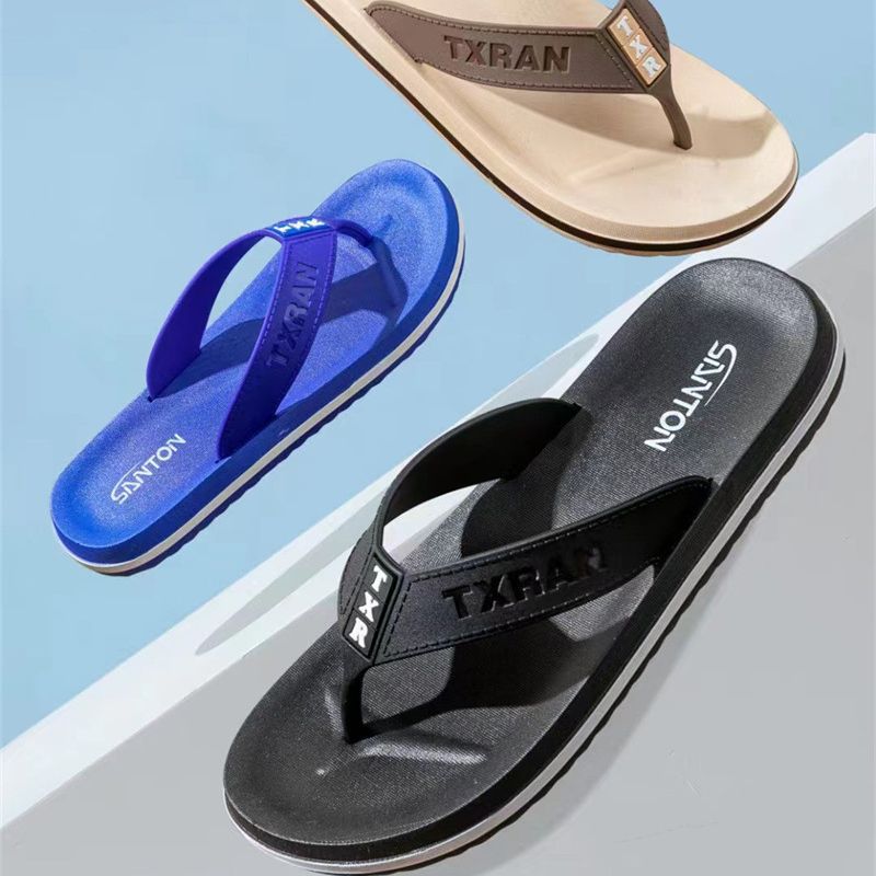 Men's Summer Flip-flops Thick Bottom Out Simple Flip Flops