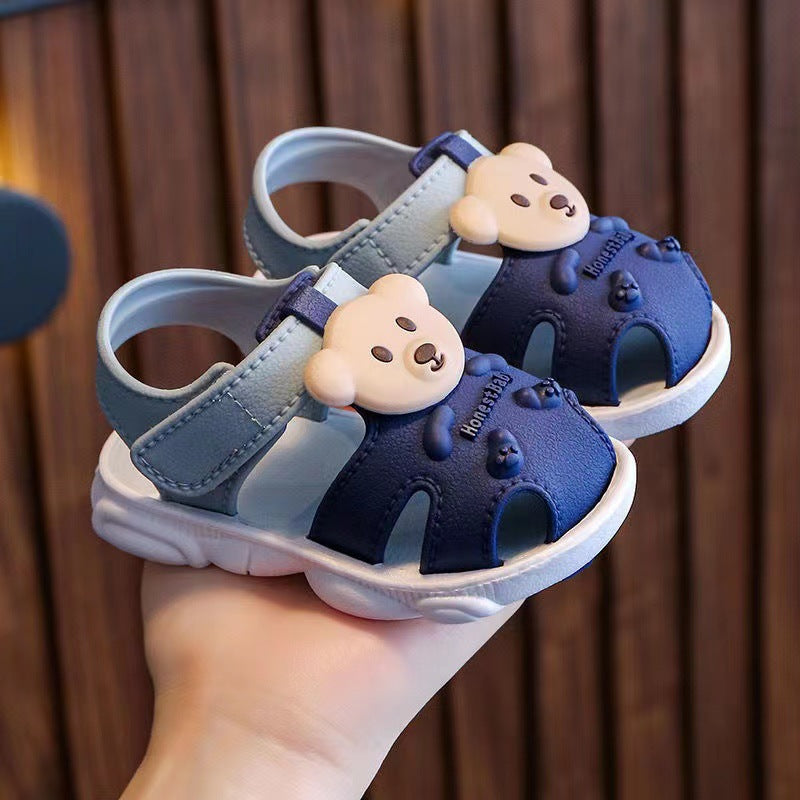 Summer Closed Toe Vulnerability Breathable Year-old Kid's Shoes