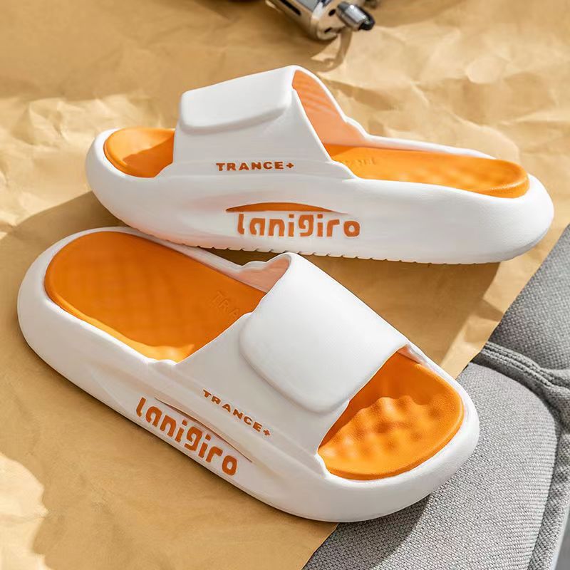 Damen- und Herrenbekleidung für den Sommer, gut aussehende Flip-Flops mit dicker Sohle