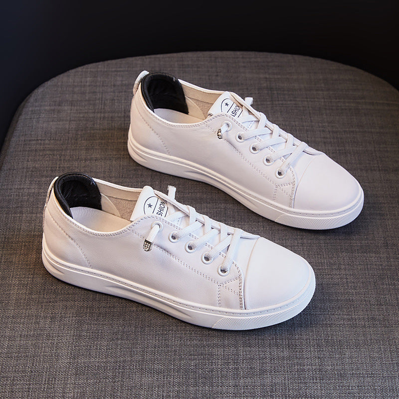 Classic Women's Summer All-matching White Flat Casual Shoes