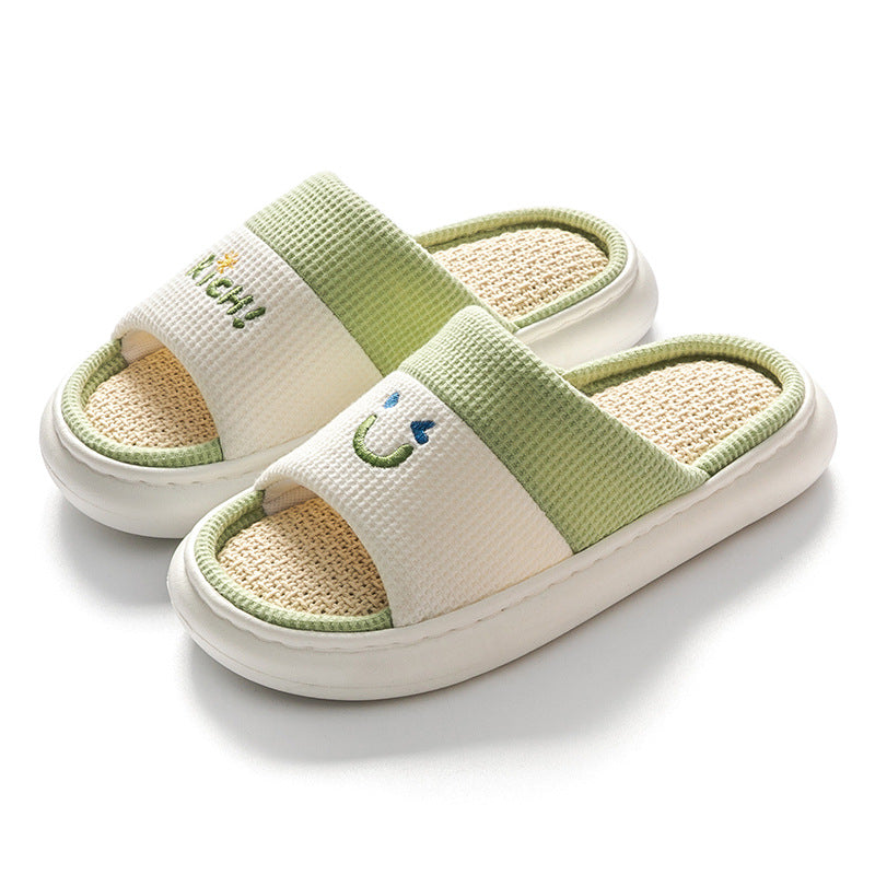 Indoor And Outdoor Home Couple Thick-soled Slippers